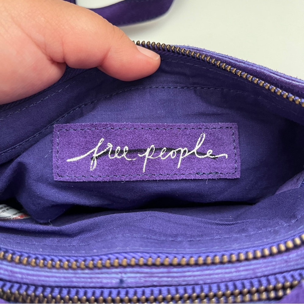 Free People Purple Suede Crossbody Bag - Picture 5 of 10